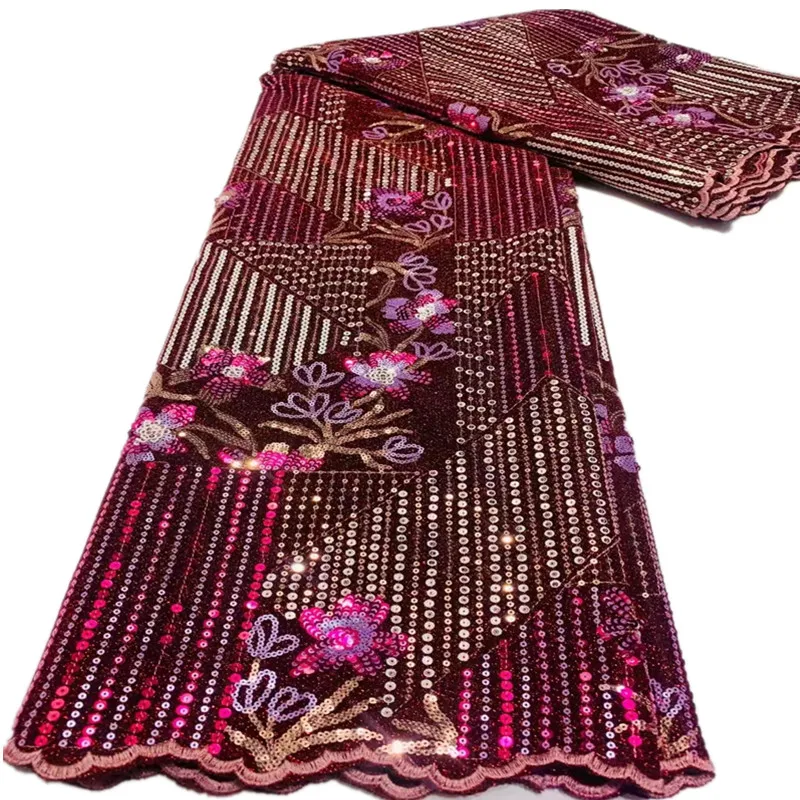 African Lace Fabric 2021 High Quality Sequins Lace Embroidered Nigerian Lace Fabric For Wedding Party Dress CD71-97
African Lace Fabric 2021 High Quality Sequins Lace Embroidered Nigerian Lace Fabric For Wedding Party Dress CD71-97