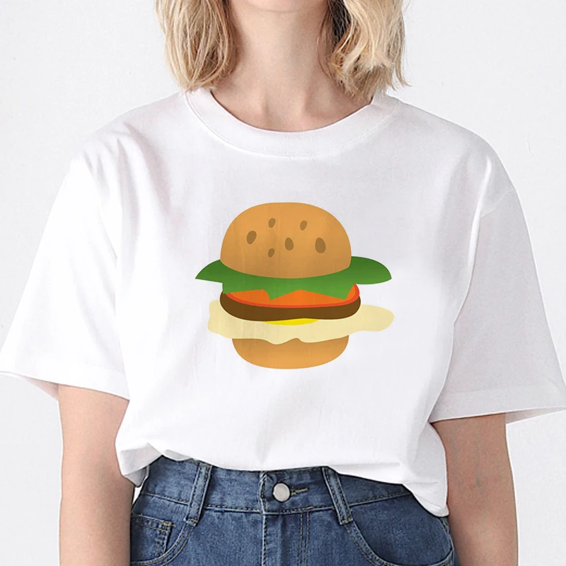 Women FastFood Chips Hamburger T-shirt 90s Aesthetic Tshirt Vintage Harajuku T-shirt Female Korean Style Fashion Girl Tops Tees
Women FastFood Chips Hamburger T-shirt 90s Aesthetic Tshirt Vintage Harajuku T-shirt Female Korean Style Fashion Girl Tops Tees