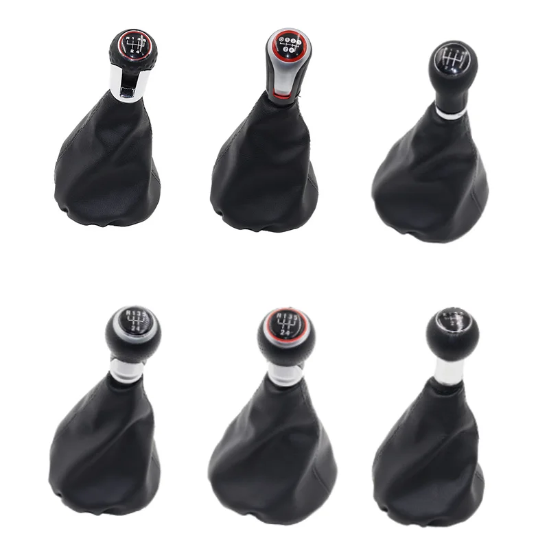 

5-Speed MT Manual Transmission Gear Shift Knob For VW Polo 6N2 Golf MK4 CADDY LUPO 6X1 for Seat IBIZA CORDOBA INCA Gaiter Boot