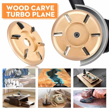 90mm H16 Digging Grinder Wood Turbo Plane Woodworking Tools Attachment Milling Cutter Tool For 16mm Aperture Angle Grinder
90mm H16 Digging Grinder Wood Turbo Plane Woodworking Tools Attachment Milling Cutter Tool For 16mm Aperture Angle Grinder