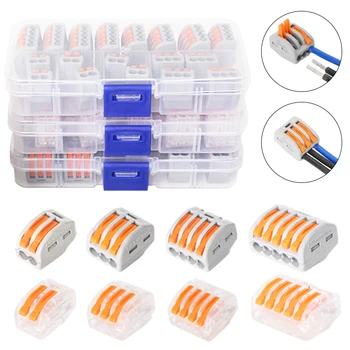 Mixed Boxed fast wire Connector PCT-212/213/214/215 SPL-2 3 Compact Wiring Connector Conductor Terminal Block
Mixed Boxed fast wire Connector PCT-212/213/214/215 SPL-2 3 Compact Wiring Connector Conductor Terminal Block
