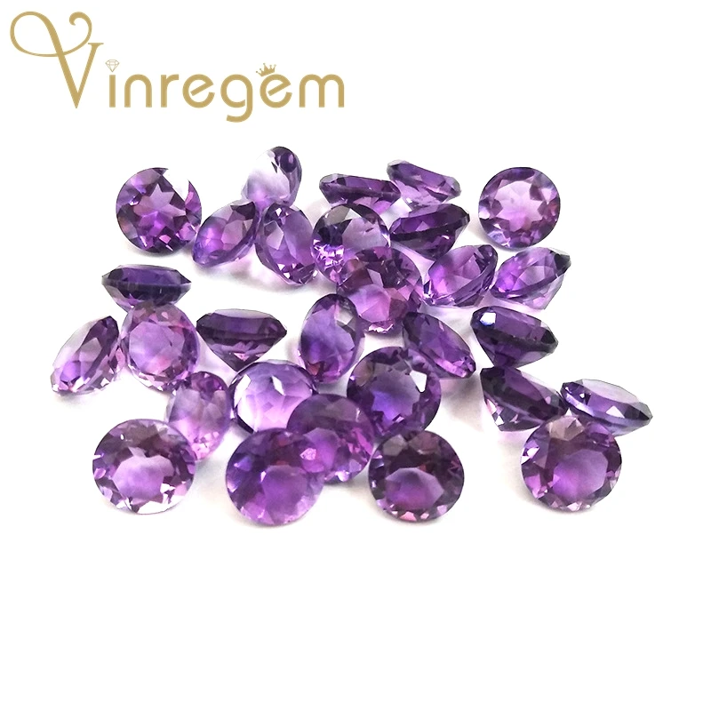 Vinregem AAAAA Top Quality 1PCS Natural Round Cut 7MM Amethyst Loose Gemstone DIY Stones Fine Jewelry Wholesale Lots Bulk
Vinregem AAAAA Top Quality 1PCS Natural Round Cut 7MM Amethyst Loose Gemstone DIY Stones Fine Jewelry Wholesale Lots Bulk