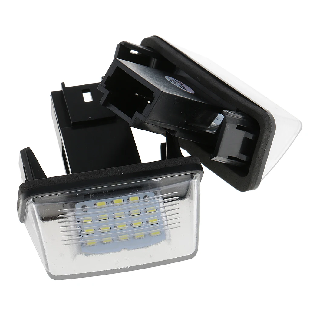 2 Pcs Replacement 18 SMD White LED License Plate Light For Citroen C3 C4 C5 C6 Saxo 2 Pcs Replacement 18 SMD White LED License Plate Light For Citroen C3 C4 C5 C6 Saxo