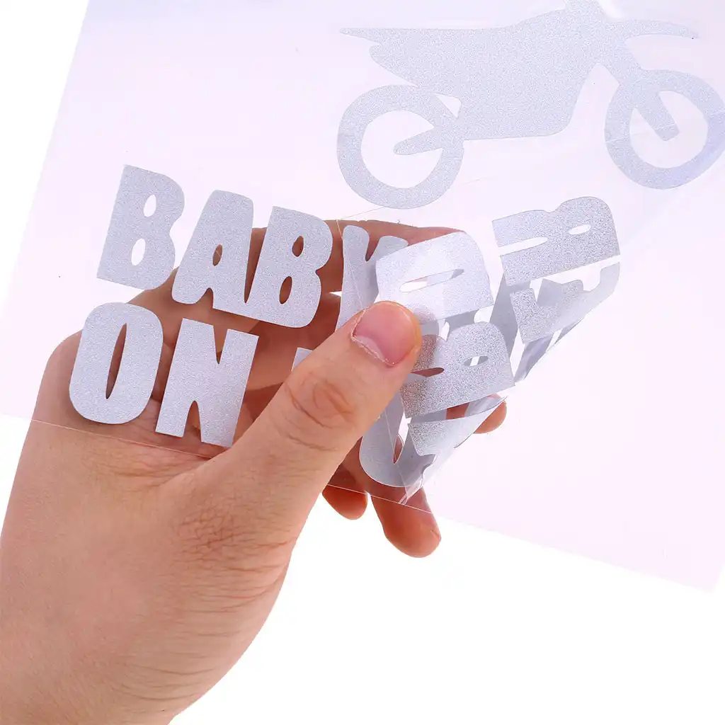 baby in car warn vinyl 3d stickers cartoon funny girl boy in c
