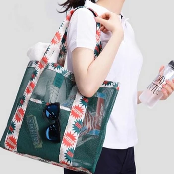 Bohemia Women Casual Mesh Flower Shoulder Handbags Shopping Bag Beach Handbag New Fashion Tote Bag Flower Beach Bag
Bohemia Women Casual Mesh Flower Shoulder Handbags Shopping Bag Beach Handbag New Fashion Tote Bag Flower Beach Bag