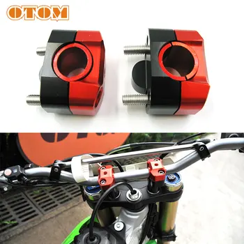 

OTOM 2x CNC 22mm 28mm Off road Motorcycle Bar Clamps Handlebar Risers Adapter For Honda KTM Yamaha 7/8" 1-1/8 Pit Dirt Motorbike