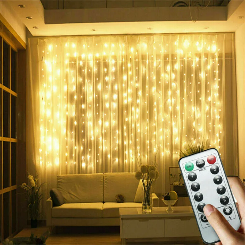 3M USB LED Curtain String Lights Flash Fairy Garland Remote Control For Home Wedding Decoration Bedroom Window Holiday Lighting
3M USB LED Curtain String Lights Flash Fairy Garland Remote Control For Home Wedding Decoration Bedroom Window Holiday Lighting