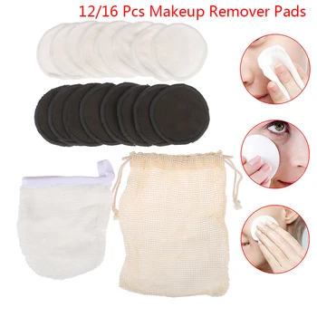 12/16Pc Makeup Remover Pads With Net Bag Reusable Cotton Pads Bamboo Fiber Nursing Pads Care Microfiber Facial Cloth Face Towel 
12/16Pc Makeup Remover Pads With Net Bag Reusable Cotton Pads Bamboo Fiber Nursing Pads Care Microfiber Facial Cloth Face Towel