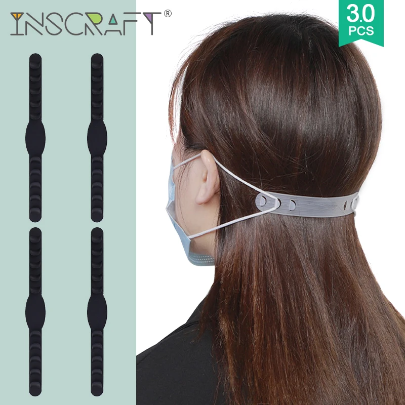 3pcs Face Mask Extension Strap Soft Silicone Mask Ear Protector Anti-Slip 5 Gears Face Mask Cord Mask Accessories
3pcs Face Mask Extension Strap Soft Silicone Mask Ear Protector Anti-Slip 5 Gears Face Mask Cord Mask Accessories