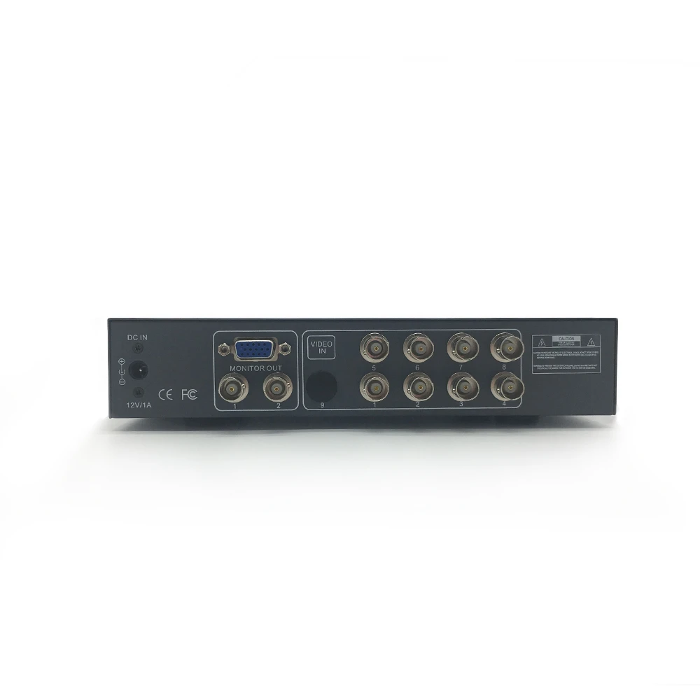 8 channel color quad processor support IR control and high resolution display with BNC adapter VGA output
8 channel color quad processor support IR control and high resolution display with BNC adapter VGA output