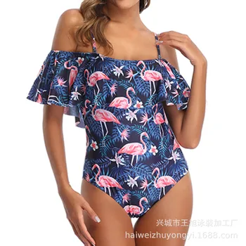 2020 one-piece swimsuit women's sexy shoulder fresh printed flannel swimsuit
2020 one-piece swimsuit women's sexy shoulder fresh printed flannel swimsuit