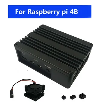 New Aluminum Case Housing Shell Enclosure With Fan Heat sink For Raspberry PI 4B
New Aluminum Case Housing Shell Enclosure With Fan Heat sink For Raspberry PI 4B
