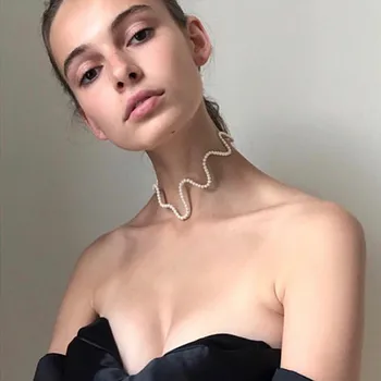 2019 New Design Trend Female Sweet Wave Curve Irregular Pearl Necklace for Women Student Girl Wedding Party Jewelry
2019 New Design Trend Female Sweet Wave Curve Irregular Pearl Necklace for Women Student Girl Wedding Party Jewelry