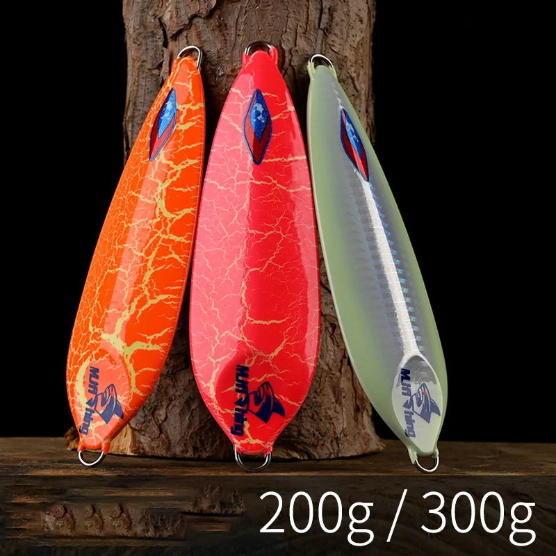 AS Slow Metal Jigging Lure Sinking Crack Glow 3 Colors 200g300g Lead Fish Falling Jigs Saltwater Lure Fishing Tackle Metal Bait
AS Slow Metal Jigging Lure Sinking Crack Glow 3 Colors 200g300g Lead Fish Falling Jigs Saltwater Lure Fishing Tackle Metal Bait