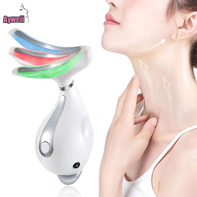 3 Colors Neck Facial Massager Led Photon Therapy Face Neck Wrinkle Removal Anti-age Machine Reduce Double Chin Skin Tighten Care
3 Colors Neck Facial Massager Led Photon Therapy Face Neck Wrinkle Removal Anti-age Machine Reduce Double Chin Skin Tighten Care