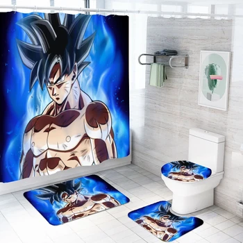 Polyester 3D Anime Dragon Ball Printed Rug Lid Toilet Cover Carpet Bath Mat Set 4 Piece Bathroom Set for Hotel Home Decor
Polyester 3D Anime Dragon Ball Printed Rug Lid Toilet Cover Carpet Bath Mat Set 4 Piece Bathroom Set for Hotel Home Decor