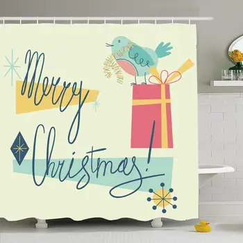 Shower Curtain Set with Hooks 72x72 Nature Century Wreath Merry Christmas Retro Holly in Holiday Cute Vintage Holidays Winter
Shower Curtain Set with Hooks 72x72 Nature Century Wreath Merry Christmas Retro Holly in Holiday Cute Vintage Holidays Winter