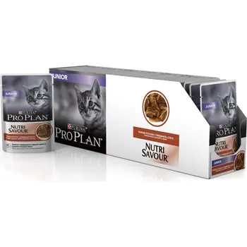 Pro Plan Nutrisavour Junior пауч для котят (кусочки в соусе), Cat food, for cats, 24*0,085 кг
Pro Plan Nutrisavour Junior пауч для котят (кусочки в соусе), Cat food, for cats, 24*0,085 кг