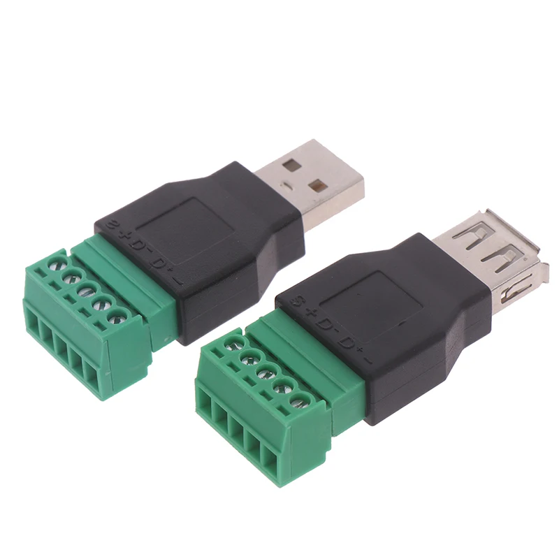 1Pcs USB female to screw connector USB plug with shield connector USB2.0 Female Jack USB female to screw terminal
1Pcs USB female to screw connector USB plug with shield connector USB2.0 Female Jack USB female to screw terminal