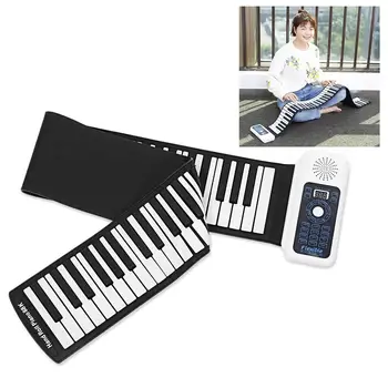 Electronic Hand Roll Piano 88 Key 61 Key Thickened Midi Controller Keyboard Portable Beginner Keyboard Roll Up Musical Piano
Electronic Hand Roll Piano 88 Key 61 Key Thickened Midi Controller Keyboard Portable Beginner Keyboard Roll Up Musical Piano