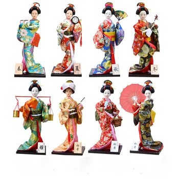 30cm Japanese Lovely Geisha Figurines Dolls with Beautiful Kimono New House Office Decoration Miniatures Birthday Gift ZL211
30cm Japanese Lovely Geisha Figurines Dolls with Beautiful Kimono New House Office Decoration Miniatures Birthday Gift ZL211