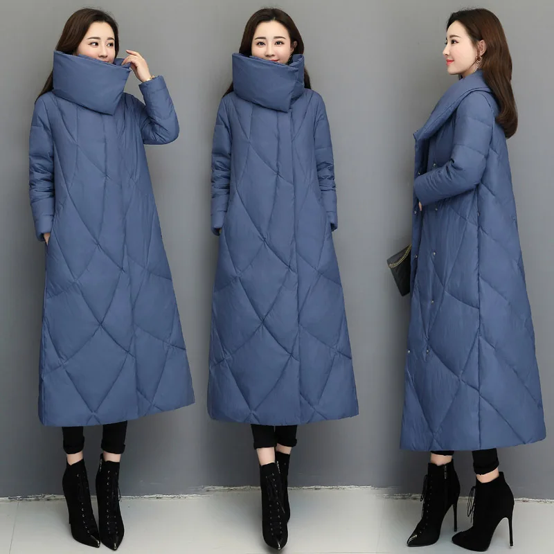 Stand Collar Solid Color Elegant Simple Elegant Versatile 2019 Winter Long Thick Cotton-padded Clothes
Stand Collar Solid Color Elegant Simple Elegant Versatile 2019 Winter Long Thick Cotton-padded Clothes