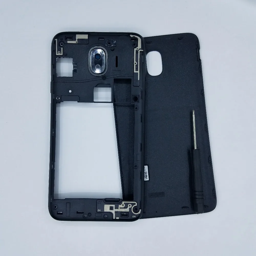 

For Samsung Galaxy J4 2018 J400 J400F J400FN J400G J400M Phone New Housing Middle Frame With Back Cover Panel Rear Battery Door