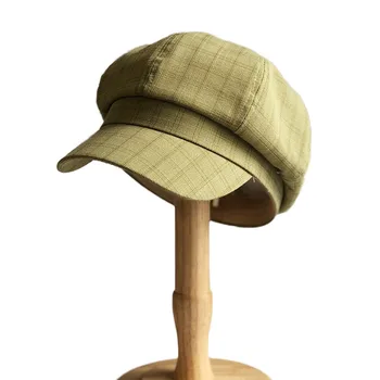 Fibonacci Cottoon Octagonal Cap Women Plaid Thin Fabric Spring Summer Hat Girl Octagonal Hat
Fibonacci Cottoon Octagonal Cap Women Plaid Thin Fabric Spring Summer Hat Girl Octagonal Hat