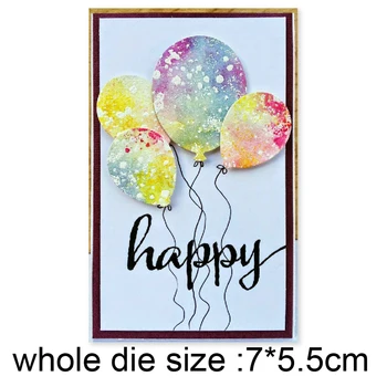 balloon 70*55mm Metal Cutting Die Mold Stencil for DIY Embossing Paper Album Cards Scrapbooking Dies Cut Mould
balloon 70*55mm Metal Cutting Die Mold Stencil for DIY Embossing Paper Album Cards Scrapbooking Dies Cut Mould