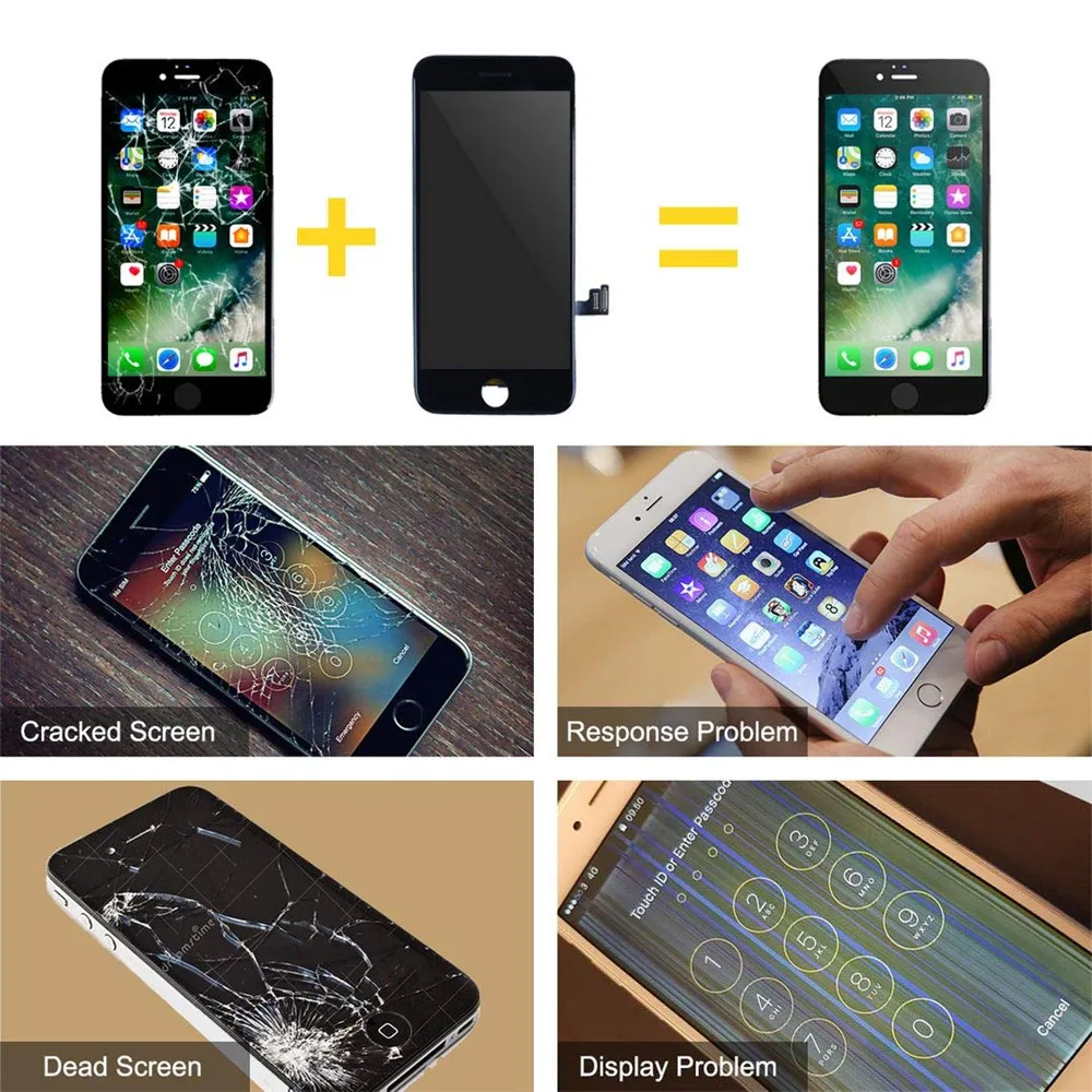 Для iPhone 7 Plus ЖК дисплей сенсорный экран дигитайзер сборка запчасти для мобильного