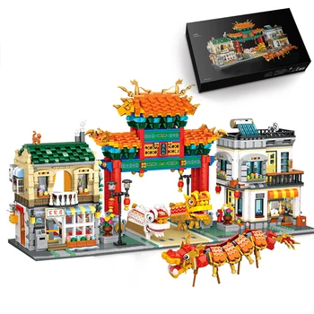 3581Pcs City Street View Series Building Blocks Chinese Ancient Chinatown Architecture Model Bricks Toys (Not Compatible Small )
3581Pcs City Street View Series Building Blocks Chinese Ancient Chinatown Architecture Model Bricks Toys (Not Compatible Small )