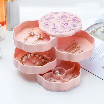 Storage Box Nordic Ins Round Transparent Four-Layer Rotating Jewelry Box Earrings Jewelry Finishing Storage Box
Storage Box Nordic Ins Round Transparent Four-Layer Rotating Jewelry Box Earrings Jewelry Finishing Storage Box