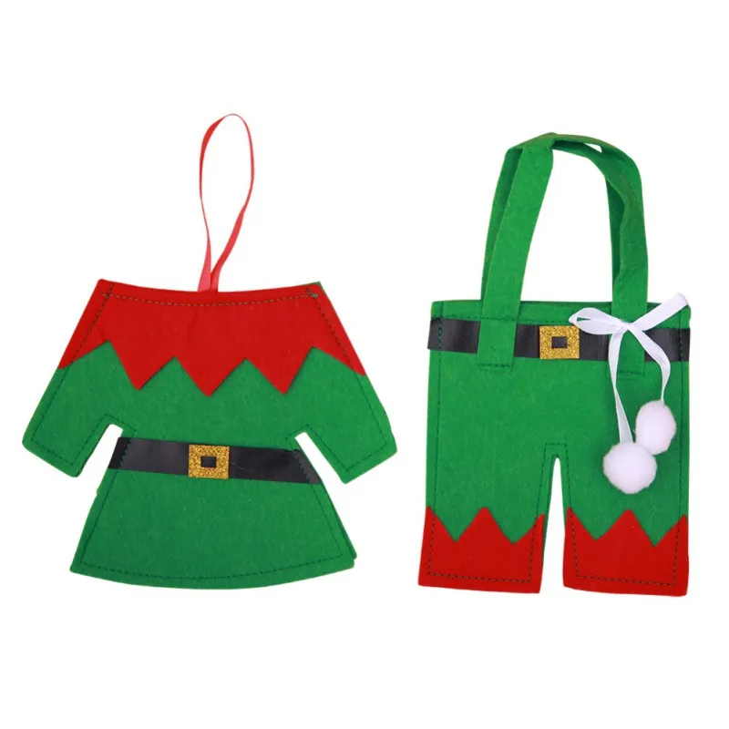 DIY Christmas Party Tableware Decor Table Elf Cutlery Set Mini Clothes Pants Cutlery Bag Desktop Dress Up Knife Fork H1 x
DIY Christmas Party Tableware Decor Table Elf Cutlery Set Mini Clothes Pants Cutlery Bag Desktop Dress Up Knife Fork H1 x