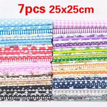 7pcs/set 25*25cm Square Patchwork Needlework DIY Handmade Sewing Mixed Style Floral Print 100% Cotton Fabric Cloth Material
7pcs/set 25*25cm Square Patchwork Needlework DIY Handmade Sewing Mixed Style Floral Print 100% Cotton Fabric Cloth Material