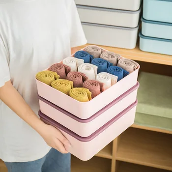 Household Plastic Underwear Storage Box with Cap Underwear Box Bra Underwear Socks Storage Artifact drawer organizer
Household Plastic Underwear Storage Box with Cap Underwear Box Bra Underwear Socks Storage Artifact drawer organizer