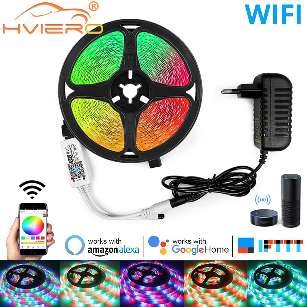 WIFI Led Strip Light 20M LED String DC12V Smart Voice Google Home RGB 2835 Waterproof Light For Home Holiday Decoration Lights
WIFI Led Strip Light 20M LED String DC12V Smart Voice Google Home RGB 2835 Waterproof Light For Home Holiday Decoration Lights