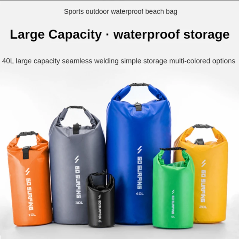 Factory Outlet Outdoor PVC Waterproof Barrel Pack Outdoor Waterproof Backpack Seaside Swimming Pack Outdoor Travel Customized
Factory Outlet Outdoor PVC Waterproof Barrel Pack Outdoor Waterproof Backpack Seaside Swimming Pack Outdoor Travel Customized