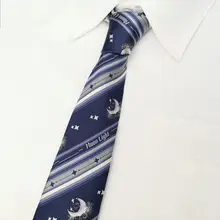 

Tie Stars Good Wear Resistance Adjustable Dark Blue Student JK Fonts Printed Uniform Tie Easy to Match for Casual Party