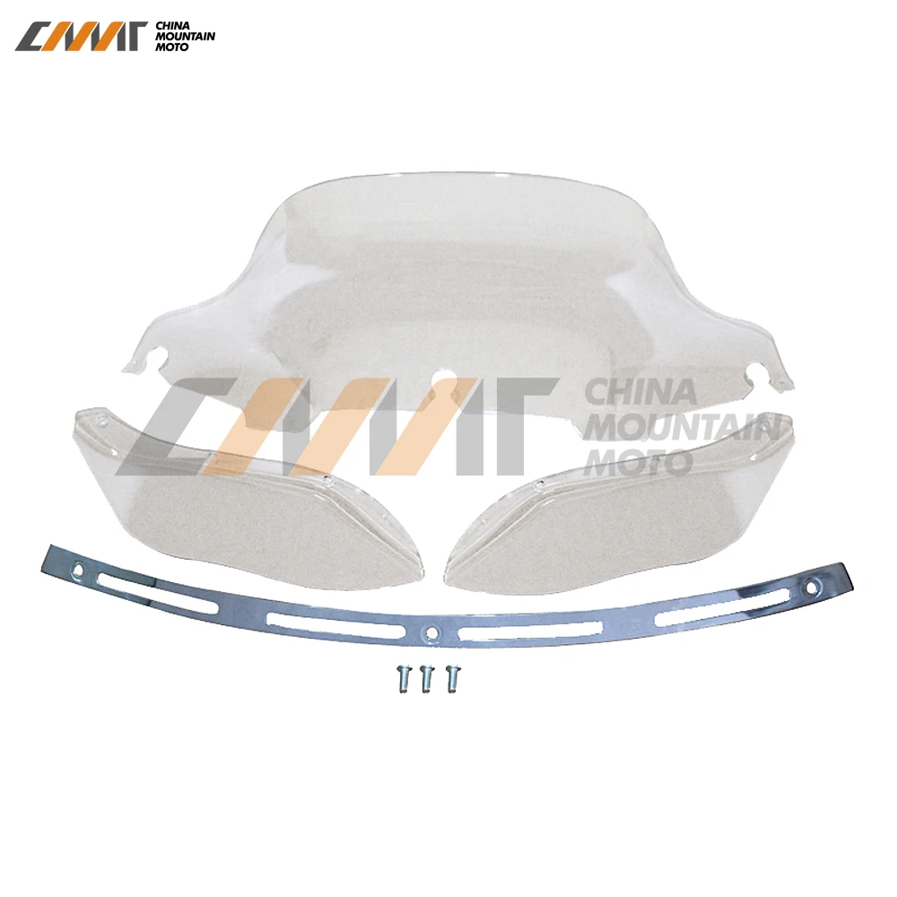Slotted Stock Batwing Trim + 8" Clear Windshield+Side Air Wing 4 case for Harley Electra Street Glide Touring Bike 1996-2013
Slotted Stock Batwing Trim + 8" Clear Windshield+Side Air Wing 4 case for Harley Electra Street Glide Touring Bike 1996-2013