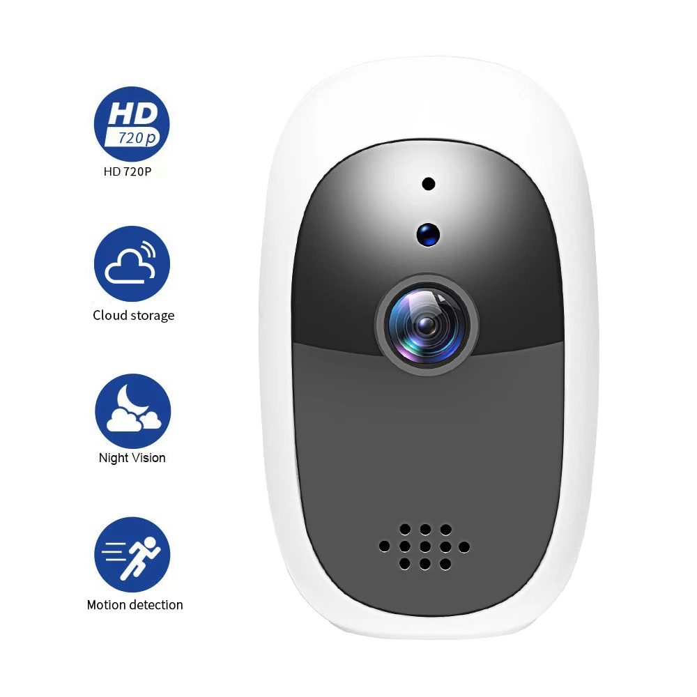 Baby Monitor 720P Wireless Mini WiFi Camera Home Security Camera IP CCTV Surveillance IR Night Vision Motion Detect
Baby Monitor 720P Wireless Mini WiFi Camera Home Security Camera IP CCTV Surveillance IR Night Vision Motion Detect