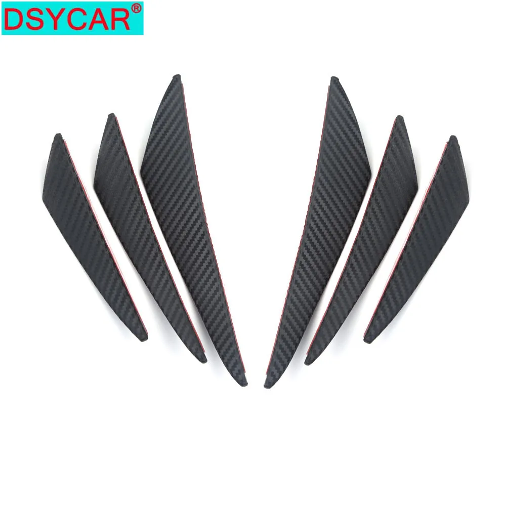 DSYCAR 6Pcs/Set Universal PVC Lengthen Car Bumper Lip Spoiler Fins Canards Trim Kit with Adhesive Tape
DSYCAR 6Pcs/Set Universal PVC Lengthen Car Bumper Lip Spoiler Fins Canards Trim Kit with Adhesive Tape