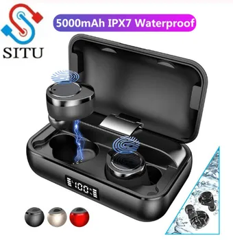 X13 TWS 5.0 Bluetooth Earphone Stereo Headset Wireless Headphone IPX7 Waterproof Earphone 5000mAh LED Smart Power Bank
X13 TWS 5.0 Bluetooth Earphone Stereo Headset Wireless Headphone IPX7 Waterproof Earphone 5000mAh LED Smart Power Bank