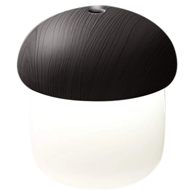 Portable Car Humidifier for Travel, Cool Mist Desk Personal Air Mushroom Humidifier with Night Lights, USB
