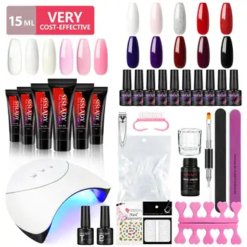 SISLADY Nail Gel Kit UV LED Lamp Dryer With Nail Gel Extend Builder Set Soak Off Manicure Tools Set
SISLADY Nail Gel Kit UV LED Lamp Dryer With Nail Gel Extend Builder Set Soak Off Manicure Tools Set