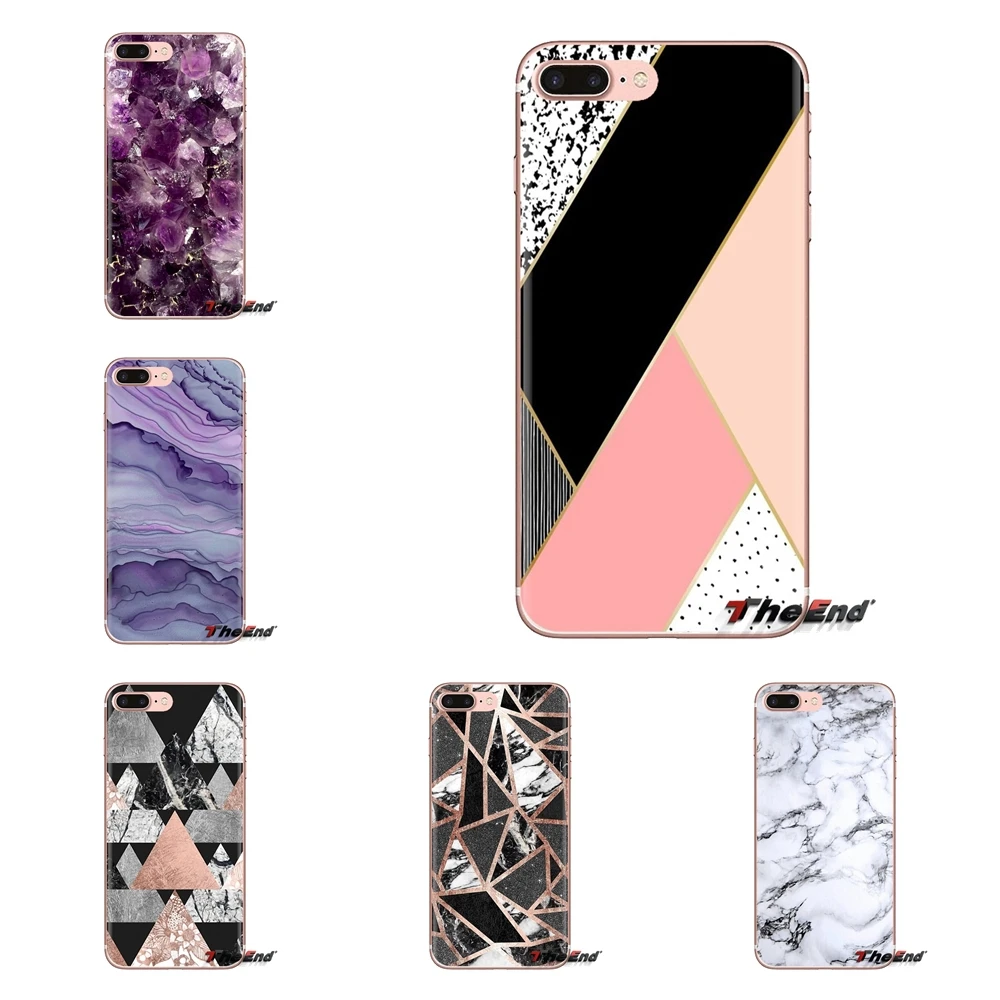 Фото Rose Gold Glitter Marble For Oneplus 3T 5T 6T Nokia 2 3 5 6 8 9 230 3310 2.1 3.1 5.1 7 Plus 2017 2018 TPU Transparent Case Cover | Мобильные