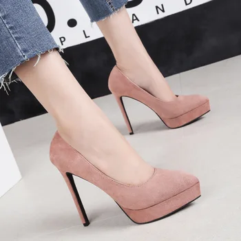 Pumps Women Pointed Toe Solid Color High Heel Female Shoes Nightclub Platform Thin Heel Shallow Mouth Slimming Sexy Women Shoes
Pumps Women Pointed Toe Solid Color High Heel Female Shoes Nightclub Platform Thin Heel Shallow Mouth Slimming Sexy Women Shoes