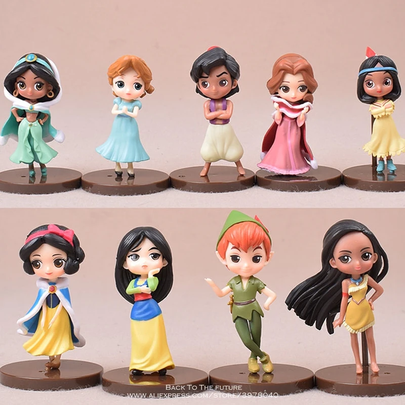 Disney Aladdin jasmine Moana Princess 9pcs/set 7.5cm Action Figure Anime Collection Figurine mini toy model for children gift
Disney Aladdin jasmine Moana Princess 9pcs/set 7.5cm Action Figure Anime Collection Figurine mini toy model for children gift