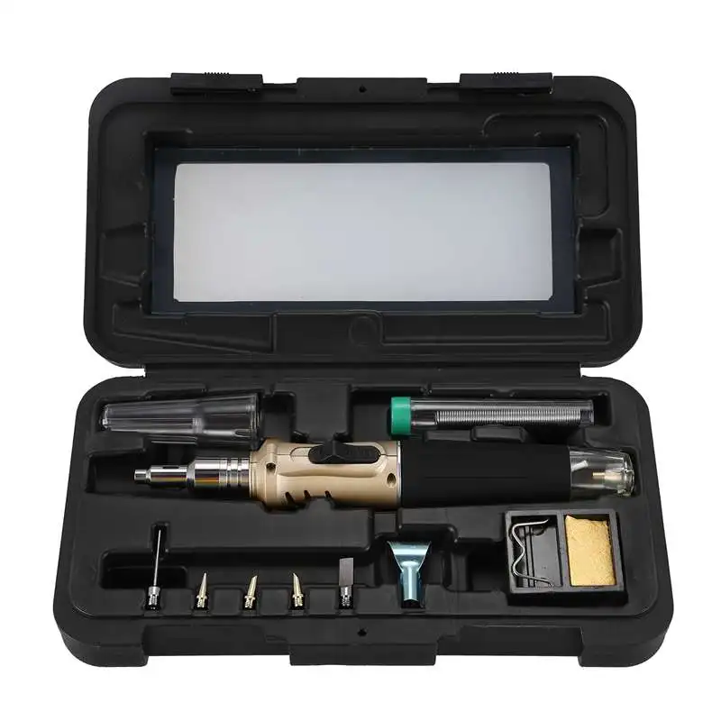 10 In 1 Automatic Ignition Butane Soldering Iron Kit Welding Torch Tools Kit Electric Soldering Set Gas Blow Torch Pen
10 In 1 Automatic Ignition Butane Soldering Iron Kit Welding Torch Tools Kit Electric Soldering Set Gas Blow Torch Pen