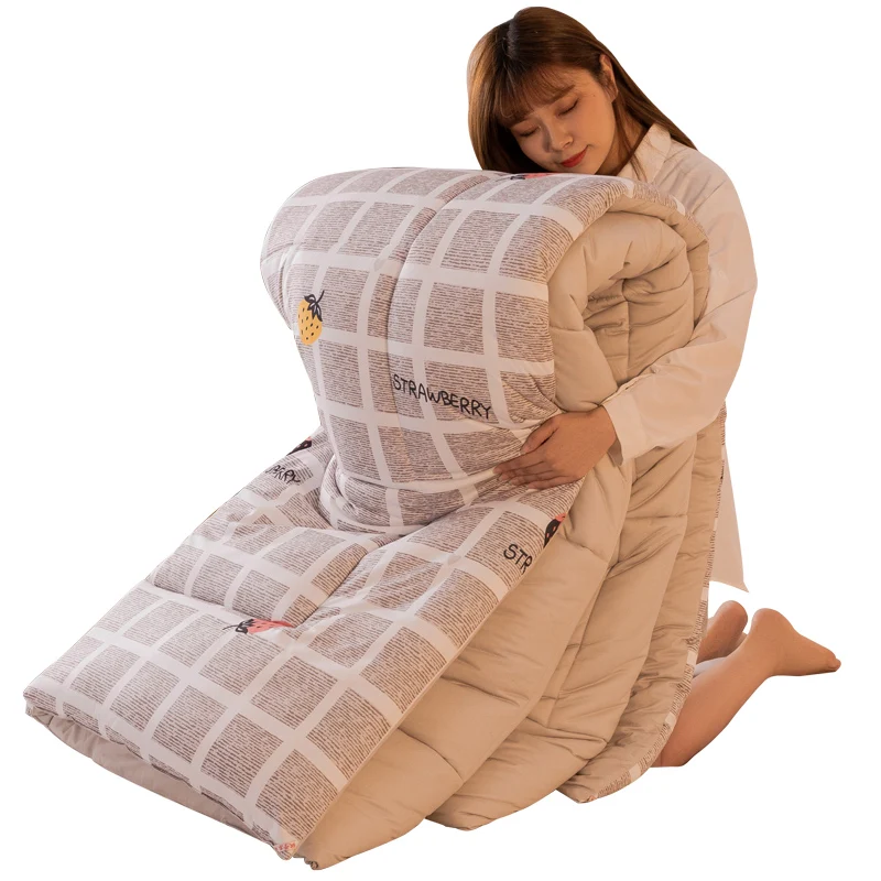 Soft fluffy quilt, winter quilt four seasons universal thickening warmth spring autumn and winter air conditioning quilt
Soft fluffy quilt, winter quilt four seasons universal thickening warmth spring autumn and winter air conditioning quilt
