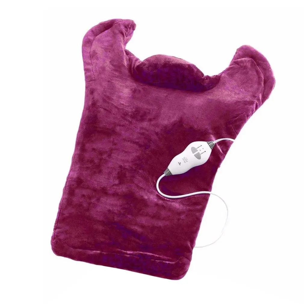 Flannel Health Relief Wrap Neck Shoulder Back Muscles Pain Relief Pad Extra-Long Massaging Heat Wrap Household Massager